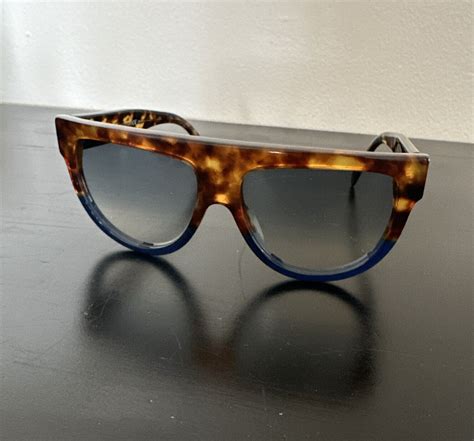 CÉLINE CL 41026/S FU9 DV Sunglasses Tortoise Shell/Blue 